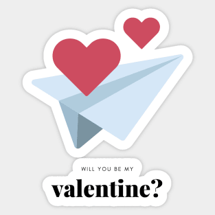 Will you be MY VALENTINE? Sticker